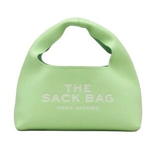 MARC JACOBS The Sack Bag Green Leather Mini Hobo Top Handle NWOT Dust Bag